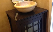 Powder Room vanity vessel