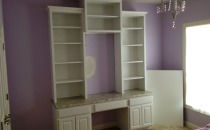 Custom White Bookcase