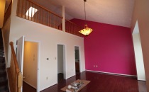 Painting Accent Wall Metallic Pink