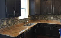 Backsplash w Saspirilla cabinets